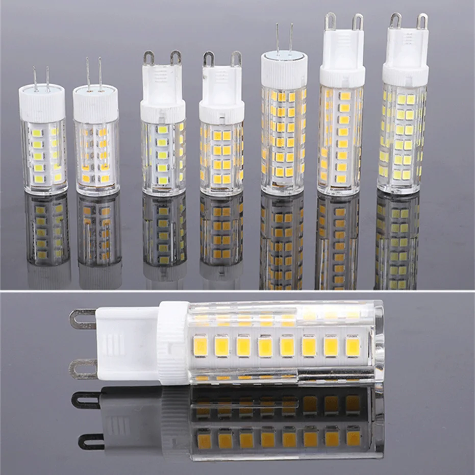 220V G4 G9 LED Bulb 4W 5W 7W E14 Lamp Corn Light Ceramic 2835 Smd  33/51/75leds High Brightness Spotlight for Chandelier Lighting