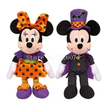 Новые плюшевые игрушки на Хэллоуин с Микки и Минни для девочек и мальчиков 22 см, детские мягкие игрушки, подарки для детей
