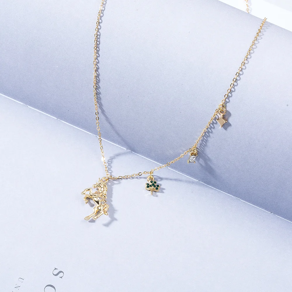 

New Style Europe And America Necklace Women's Fashion New Products Accessories Simple Elegant Cool Necklace My Little Unicorn Ch