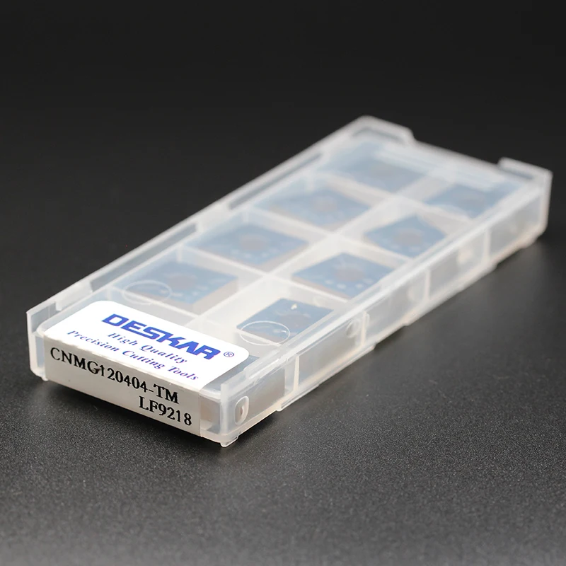 10 шт. CNMG120404-TM LF9218 CNMG120408-TM LF9218 DESKAR два цвета Токарные пластины токарный станок резак обработки стали части