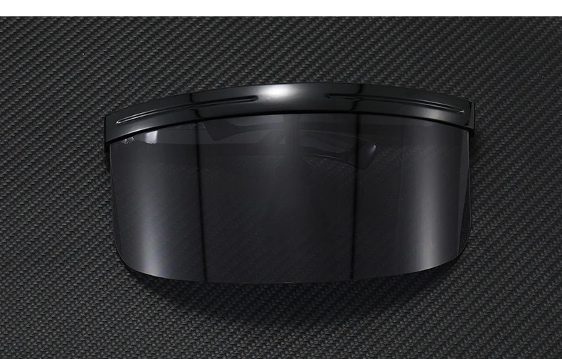 Oversized Windproof Mask Goggles Sunglasses Women  Fashion One Piece Rimless Sunglasses Men Outdoor UV400 Crystal Glasses O960