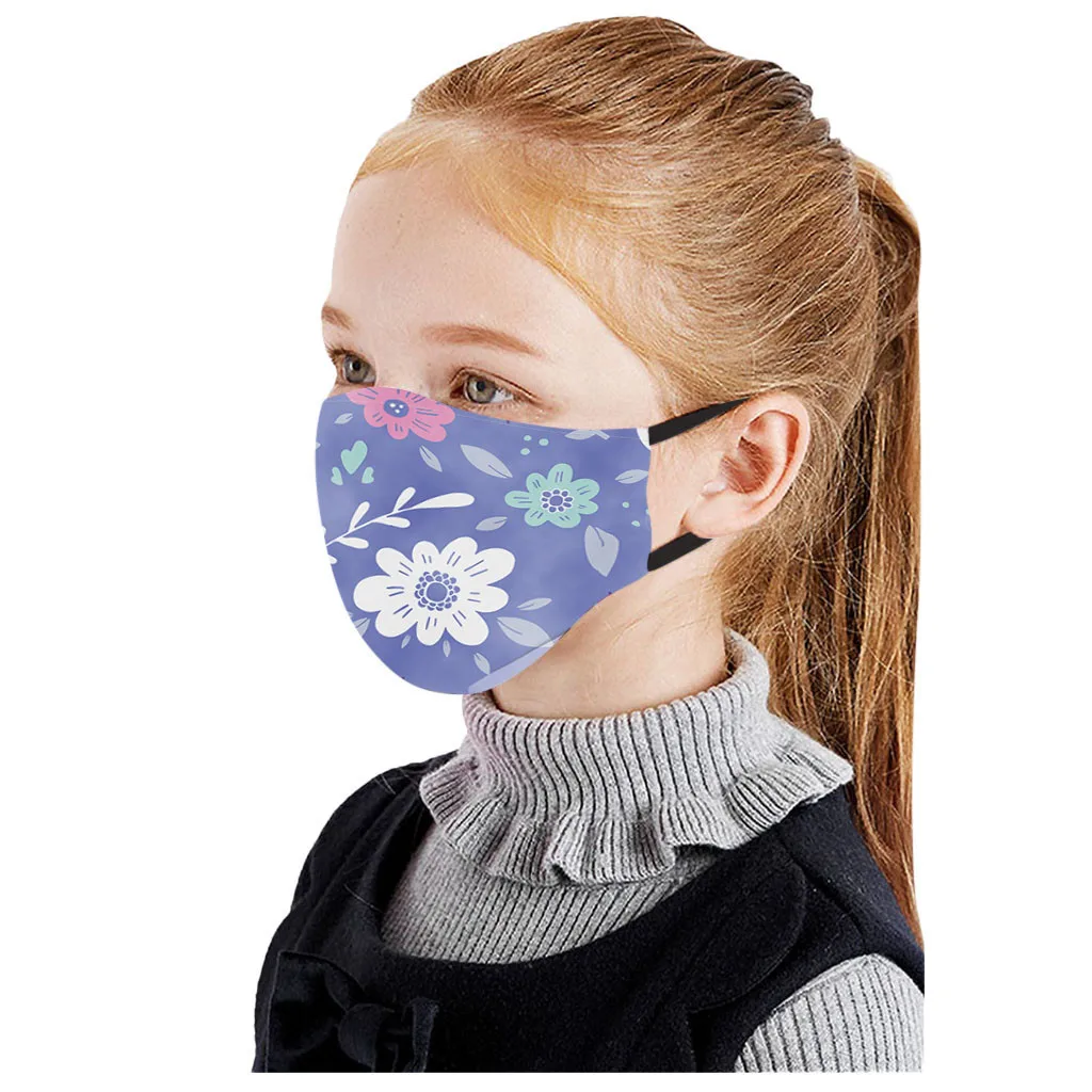 3PC Children Fashion Printing In Stock Funny Printed Breathable maske Washed Reusable maska For Face Cover Mascarillas #L30