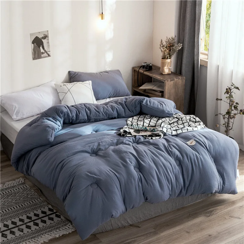 

Simple modern style Washed cotton Winter quilt Quilt Gift quilt Lazy quilt Comfortable and not easily deformed Winter quilt