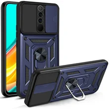 For Xiaomi Redmi 9 Case Shockproof Armor Cover Xiaomi Redmi 9A 9C Redmi9 9 A 9 C Camera Lens Protection Phone Ring Stand Covers
