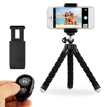 

Yuanlin Universal Bendable Sponge Leg Selfie Tripod Travel Phone Holder Stand Bracket for Camera Mobile Phone Селфи палочка 셀카 봉