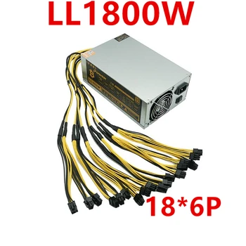 

New PSU For Lianli Single Circuit 12V 18*6P A9 18*6P 1800W Power Supply LL1800W
