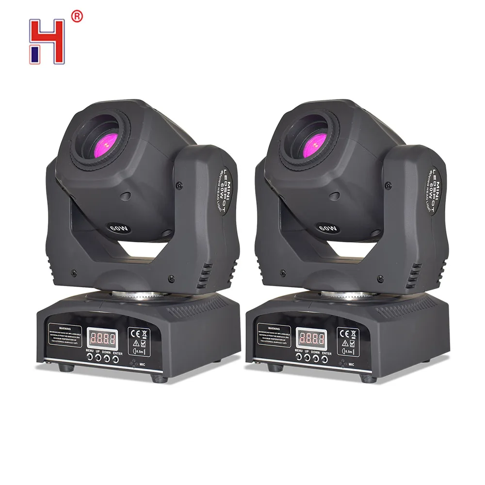 60 Вт Led переносное потолочное освещение мини DMX сценический светильник Лира гобо
