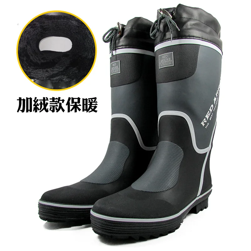 

Melody Outdoor Fishing Shoes Autumn And Winter Anti-slip Waterproof Rain Boots Fishing Boots Men's Boots Shoe Cover Angling Su