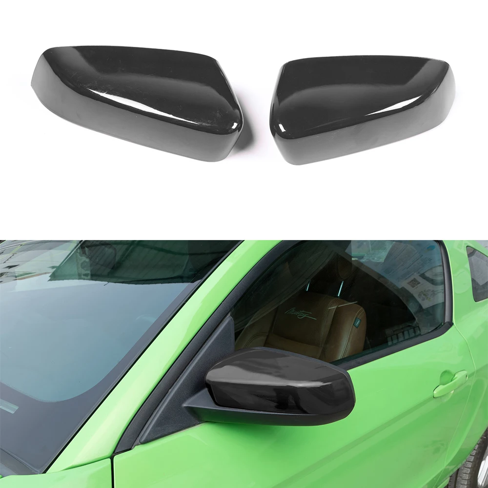 

New ABS Car Styling For Ford Mustang 2009-2013 Rearview Mirror Cover Trim Exterior Auto Moldings 2pcs