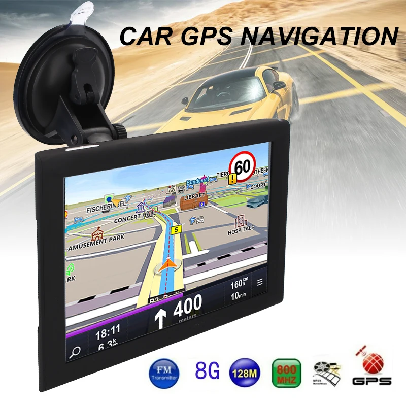Gps навигатор Автомобильный навигатор Универсальный Автомобильный навигатор электронный альбом карта MP3 FM передача Многофункциональный