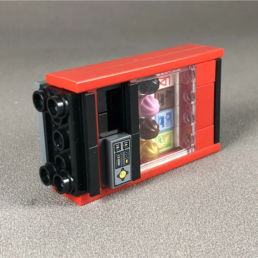 Single Vending Machine Legoings City Street View Accessories Building Blocks MOC Brick Children DIY Kit Toy Gift (6)