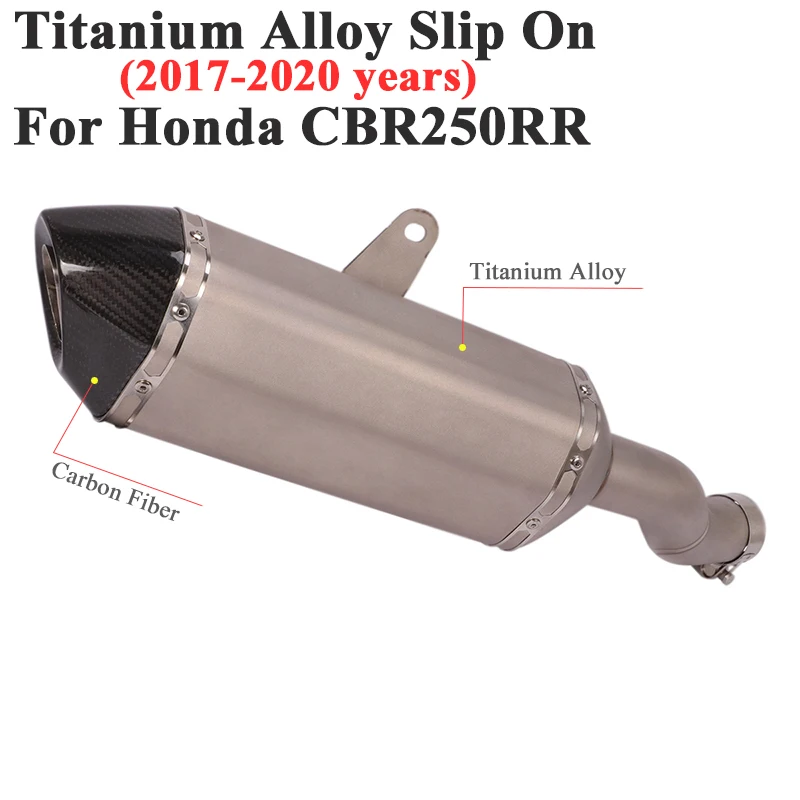 Без шнуровки из титанового сплава для Honda CBR250 CBR250RR 2017 - 2020 мотоцикл выхлопной Escape