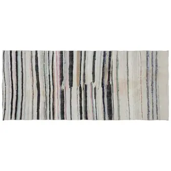 

Handmade Multicolor Vintage English Striped Rug Runner Rug 137x324 Cm-4'6''X10'8''