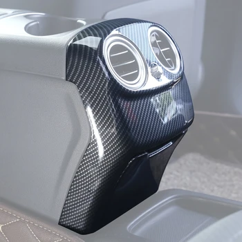 

2pcs Black Car Rear Storage Panel AC Air Vent Outlet Cover Trim Frame For Mercedes Benz E Class W213 2016 2017 Accessories