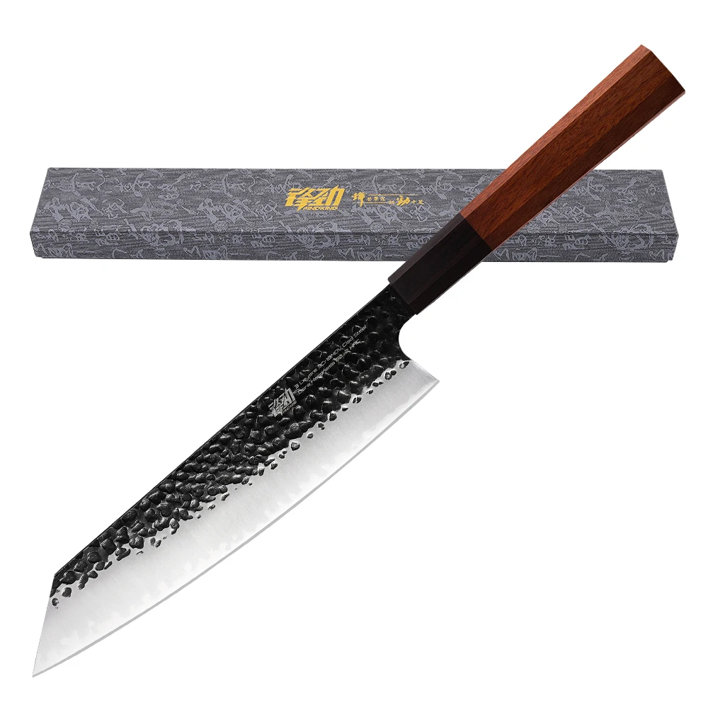 Кухонный нож шеф-повара Kiritsuke 9 дюймов ручной работы 9CR18 из нержавеющей стали для