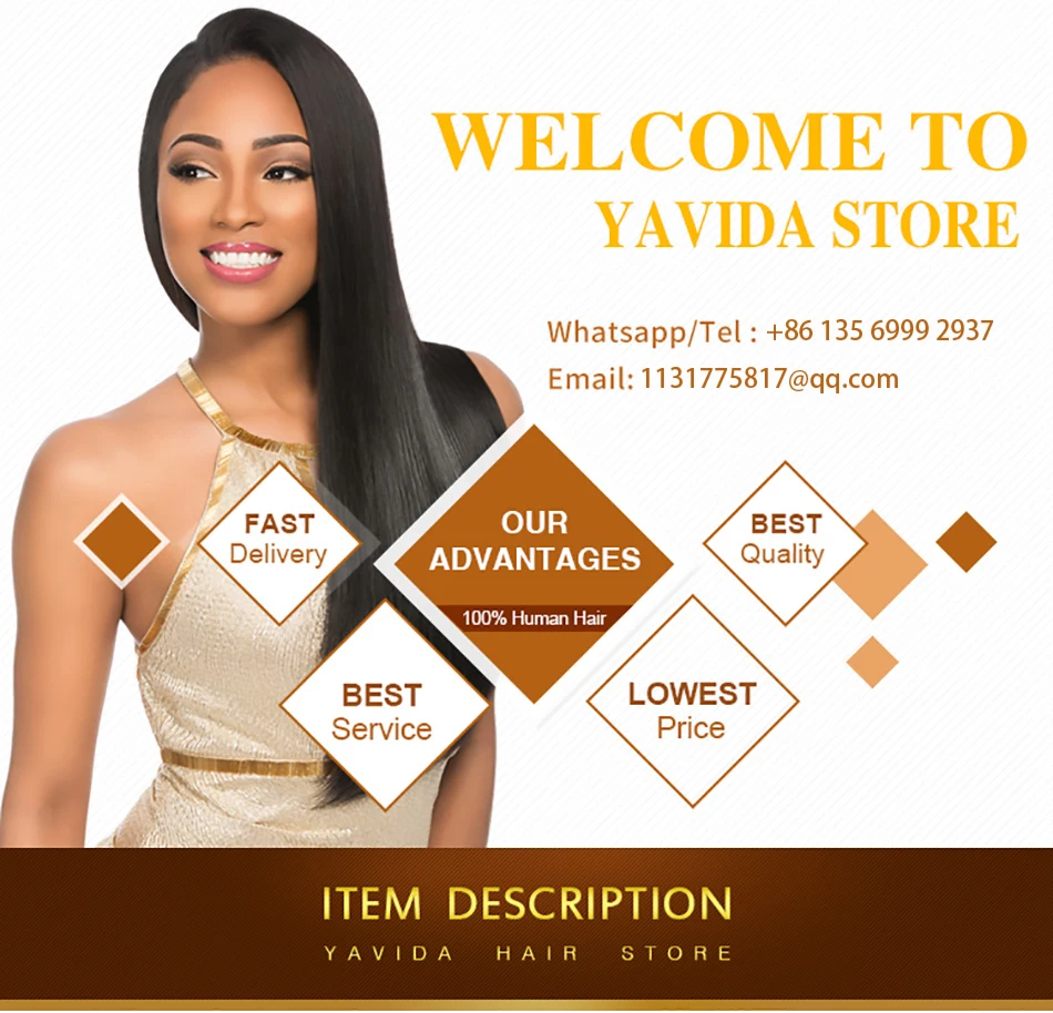 Yavida Water Wave Bundles Natural Color 100% Brazilian Human Hair Weave Bulk Non-Remy Hair Extension For Black Women Cheap Hair