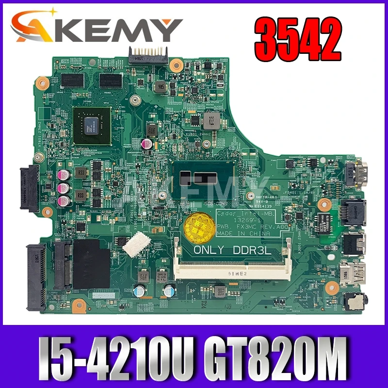 Материнская плата AKemy 13269-1 для DELL inspiron 3542 3442 5749 13269 840-1 материнская PWB FX3MC REV A00 I5-4210U