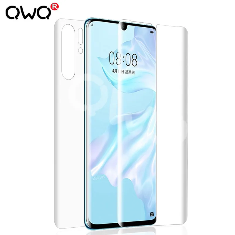 

20D hydrogel for huawei p30 p20 lite pro p10 lite screen protector for huawei p smart 2019 2018 nova 3 3i front Back protection