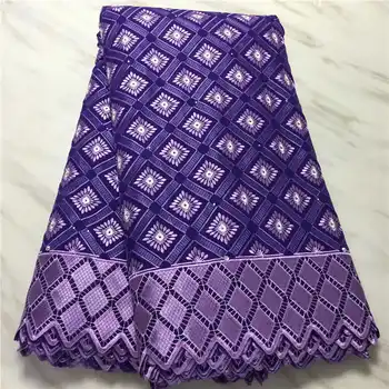 

Factory offers Swiss voice lace fabric high quality African dry cotton lace stones fabric for Nigerian Wedding Dresses