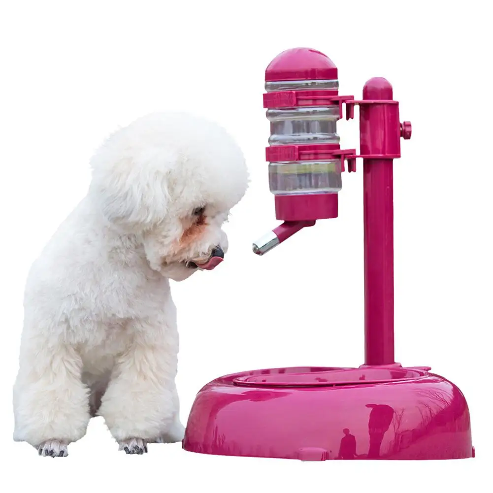 Pet Automatic Water Fountain Hanging Drink Food Bowls Water Bottle Kettle