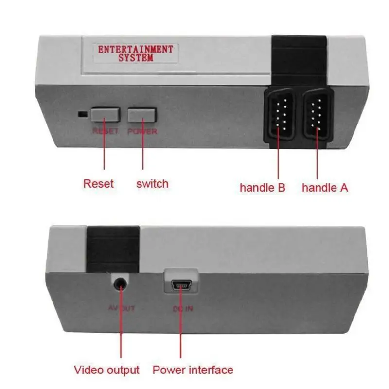 VODOOL Ретро портативная игровая консоль с 4 клавишами, встроенные 620 классические игры для NES US Mini tv, портативная игровая консоль, Прямая поставка