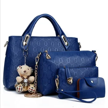 

2020 New Style for Autumn and Winter Handbag Bear Four-Piece Messenger Bag Fashion Women's Bag
