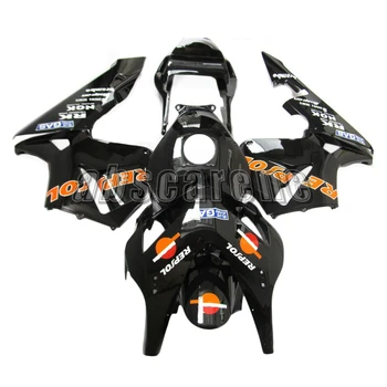 

Complete Fairings for Honda CBR600RR F5 2003 2004 CBR 600 RR F5 03 04 Injection ABS Plastic Bodywork Black Orange Circles Panels