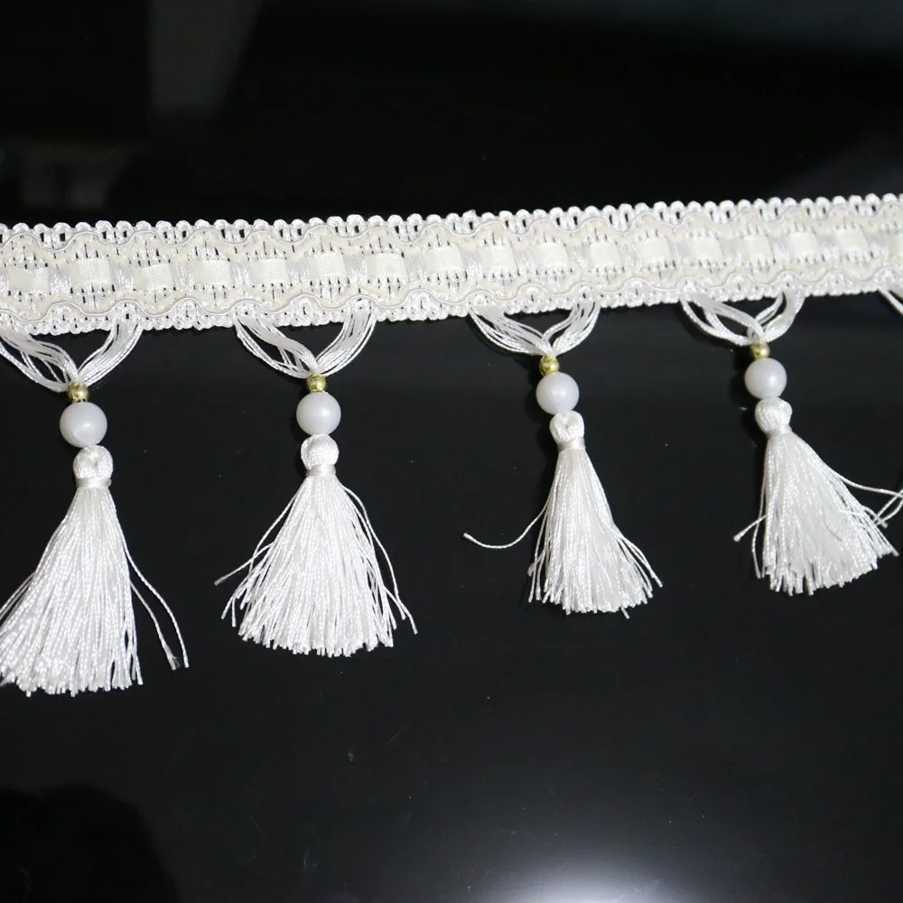 1 ярд горный хрусталь Вышивка бисером бахрома отделка для одежды сумки штор обувь