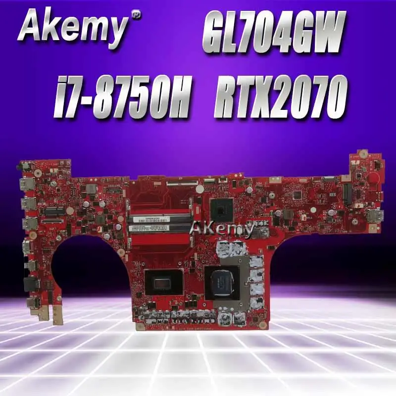  GL704GW Motherboard i7-8750H RTX2070 For ROG ASUS GL704 GL704G GL704GW Laptop motherboard GL704GW M