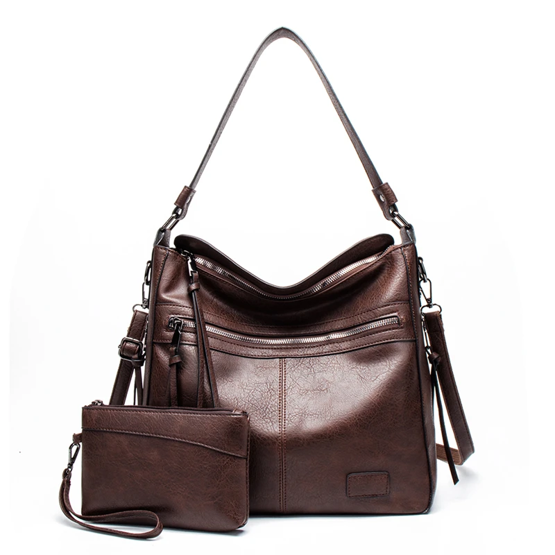 

Winter Women Handbags Female Designer Shoulder Bags for Travel Weekend Feminine Bolsas Leather Large Messenger bag with Purse