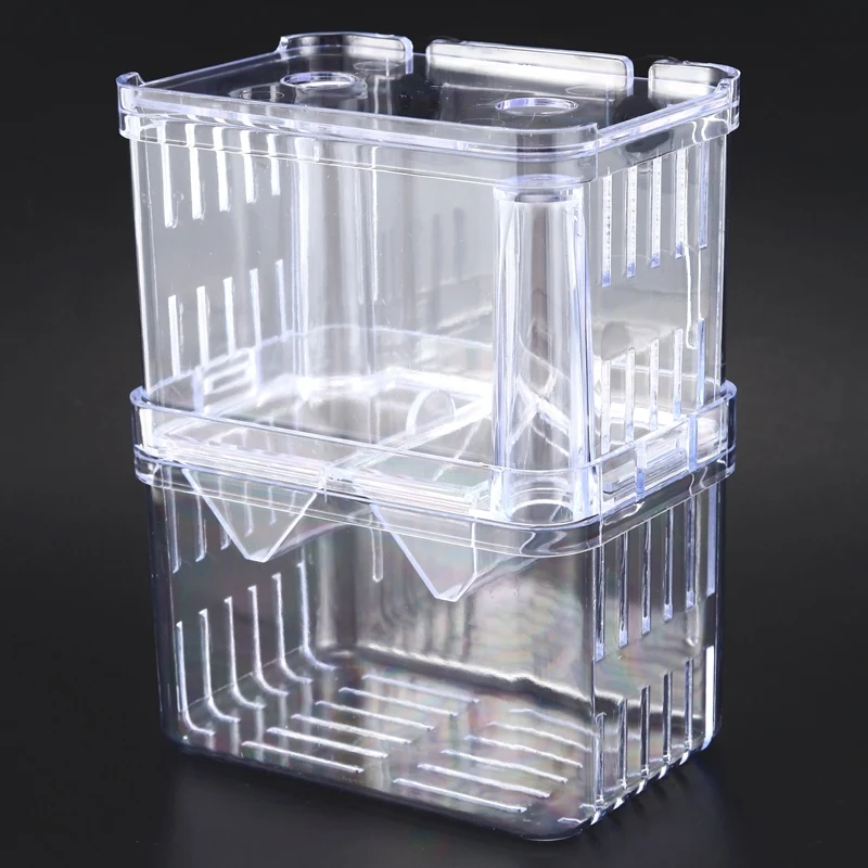 Clear Plastic Aquarium Fish Breeding Box Incubator Isolation