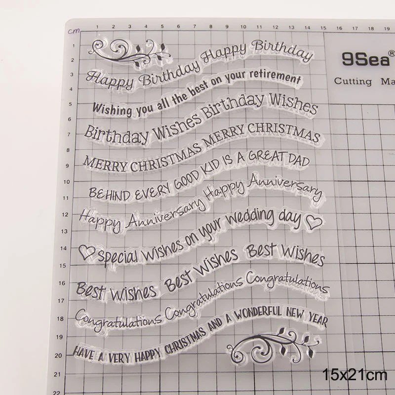 Happy Birthday clear stamps 1