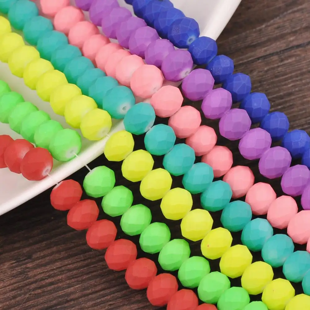30pcs 10mm Round Opaque Glass spots Coated Loose Craft Beads DIY Jewelry Making
