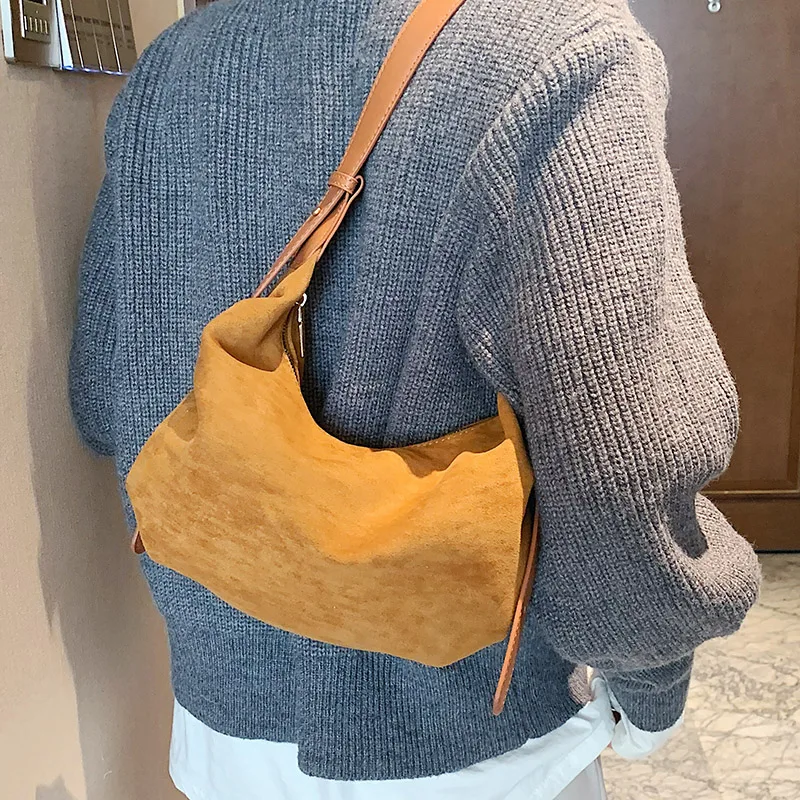 VeryMe Suede Casual Crossbody Handbag Retro Female Shoulder Bag Quality Soft PU Lady Messenger Hobo Bag bolsos marca mujer lujo