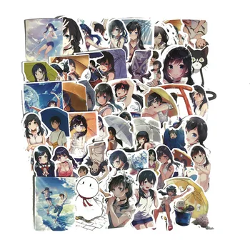 

50Pcs/Set Tenki NoKo Weathering With You Crystal Card Sticker Anime Card Sticker DIY Notebook Decoration Self-Adhesive Stickers