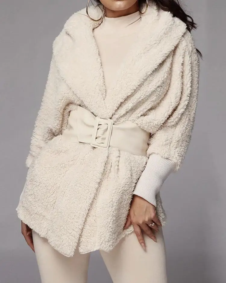 Пышная юбка с капюшоном открытой передней Teddy Bear пальто и комплект с шортами Для женщин осеннее платье Повседневное комплект одежды из 2 предметов в уличном стиле