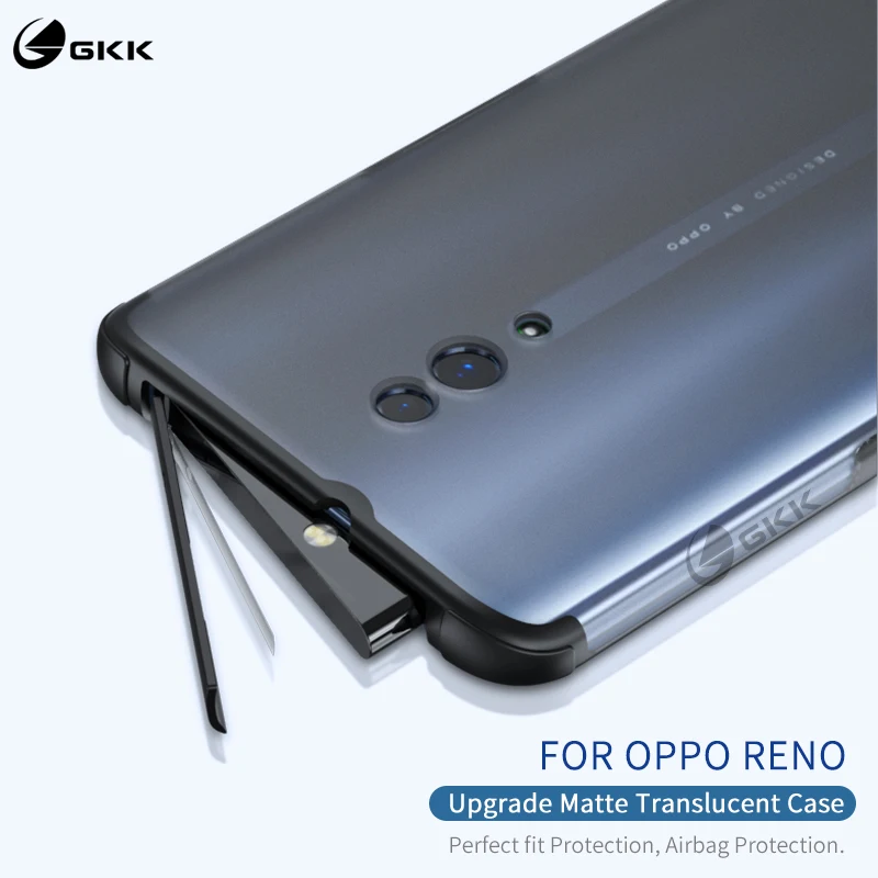 

GKK Original Case For OPPO Reno Case Full Protection Ultra-thin Translucent Back Matte PC Cover for OPPO Reno case Coque Funda