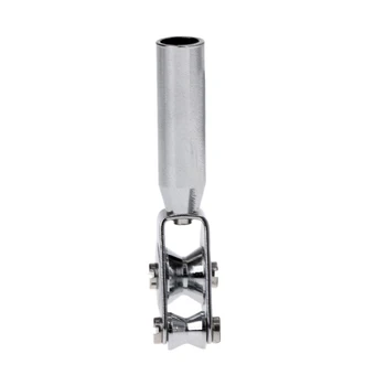 

2pcs Fishing Boat Rod Tip Top Roller Guide Double Roller Rod Tip Guide Metal