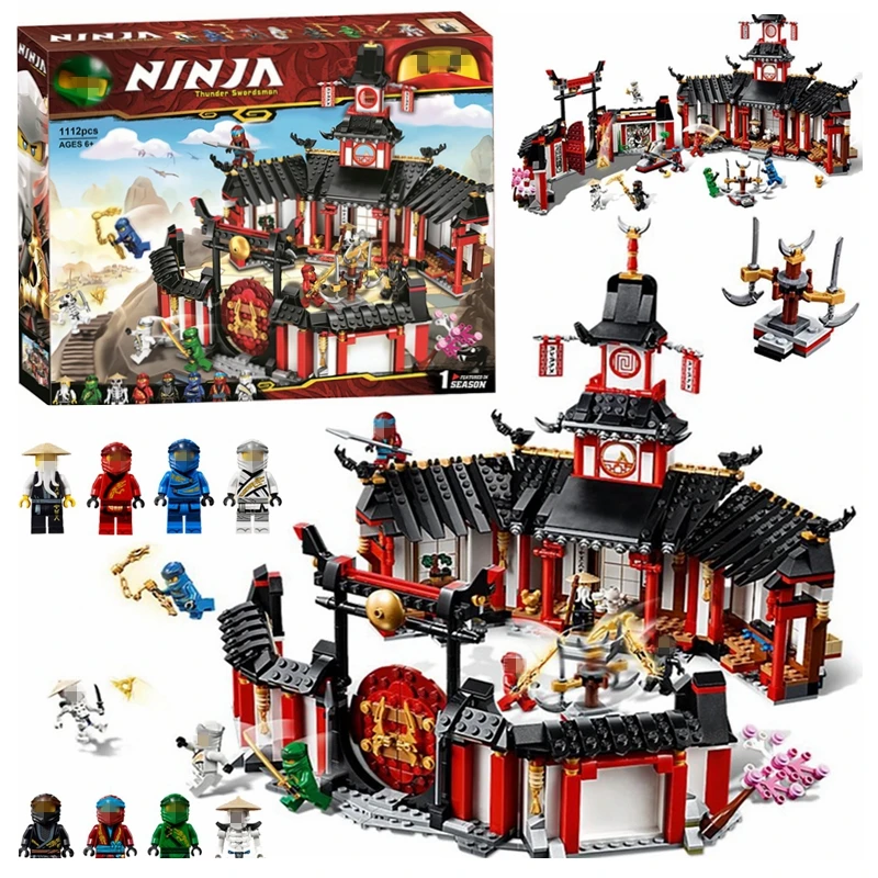 

Bela 11165 Ninja series Monastery of Spinjitzu Model Building Blocks Bricks Kits Compatible with Ninjagoe Sets 70670 Toys