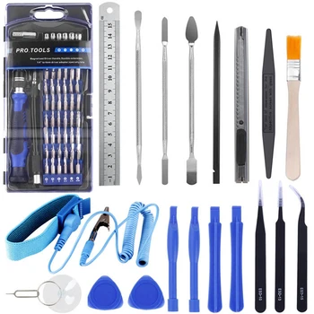 

80 In 1 Precision Screwdriver Kit Magnetic Replaceable Bits Repair Tool Kit Opening Tool and Tweezer for Phones with Storage Bag