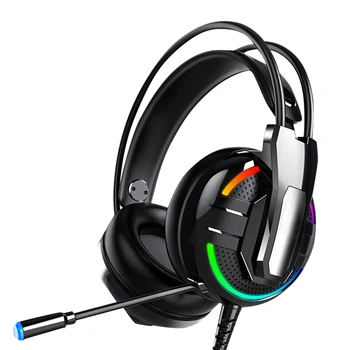 

Computer Gaming Headset Head-Mounted Game Listening Sound Debate Headset Wired Desktop Notebook Super Bass