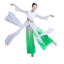 Классические танцевальные костюмы, женская элегантная фея, Этнический китайский стиль, танцевальная одежда, современный танцевальный костюм для взрослых