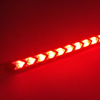 

2pcs Daytime running lights 12V Car 8W LED Waterproof Amber+Red Flowing