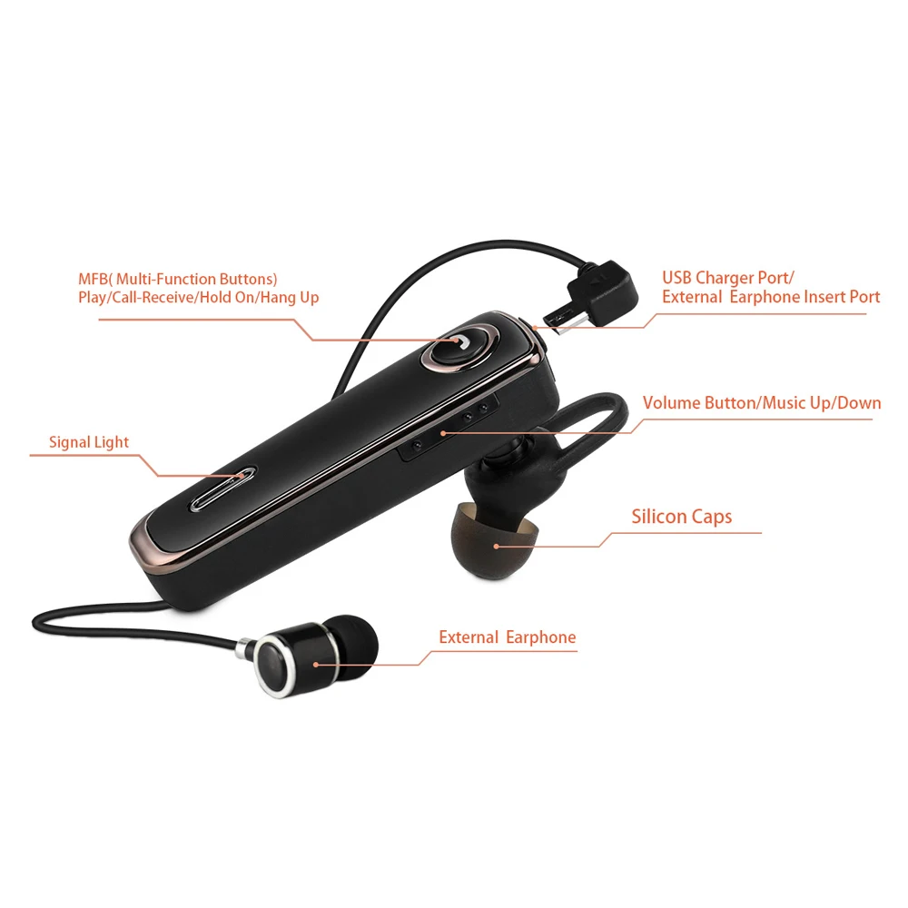 Wireless Stereo Bluetooth V5 0 Earphone GdBaMa Headset 24 Hours Woring Time Headphone With Mic For xiaomi iPhone Huawei Sunsang