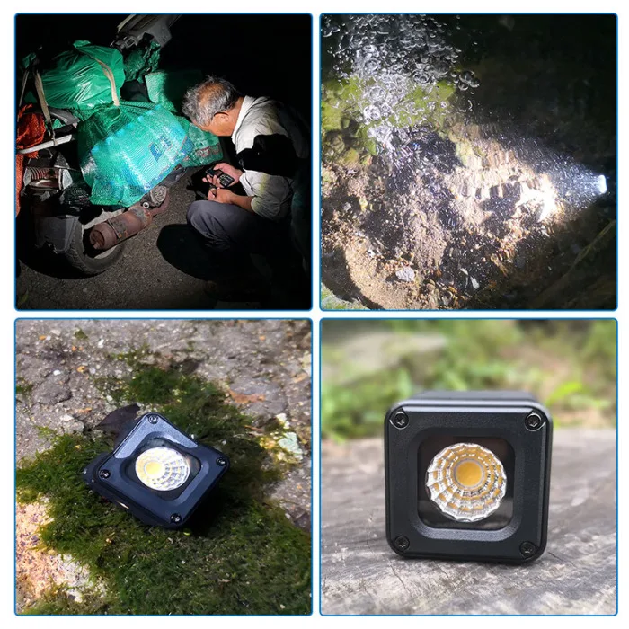 Mini LED Camera Light Multi-functional Waterproof Recording Fill Light for Sports Camera Phone VH99