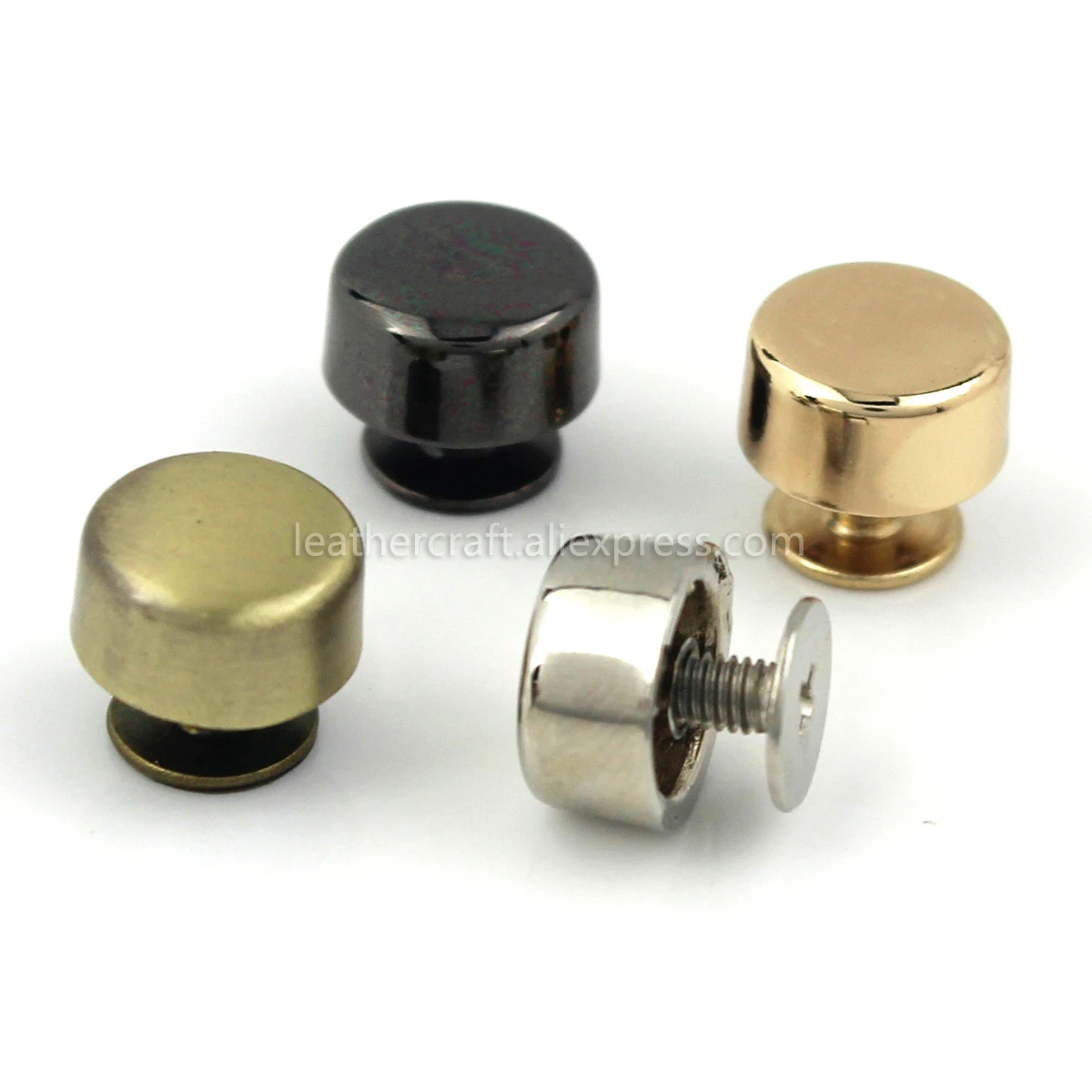 4pcs Metal Screw Back Rivets for Leather Studs Nail Garment Leather Craft Belt Wallet Bag Decoration Hardware 10mm metal rivets,leather rivets,belt strap rivets