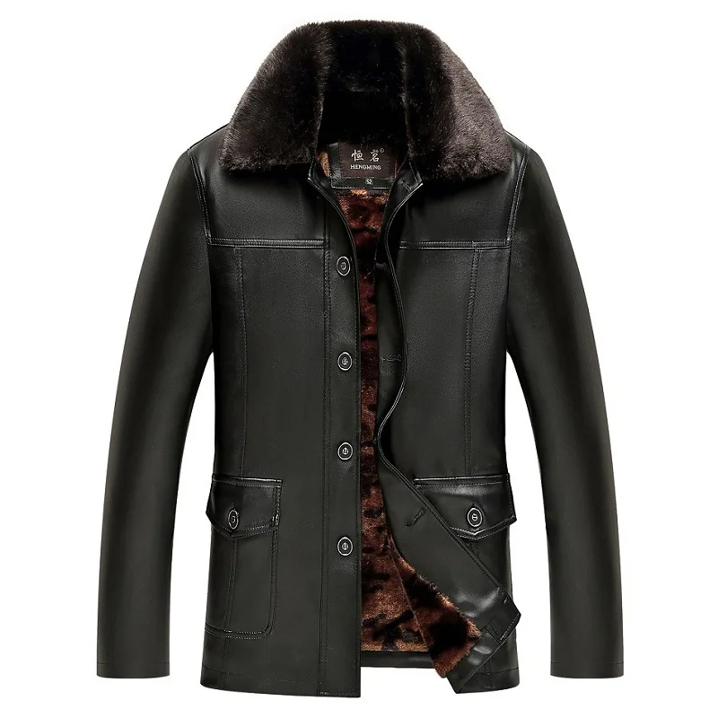 

Men's Leather Jacket Mens Winter Coat Faux Leather Jacket Men's Faux Fur Coats Pu Leather Jackets Motorcycle Jacket