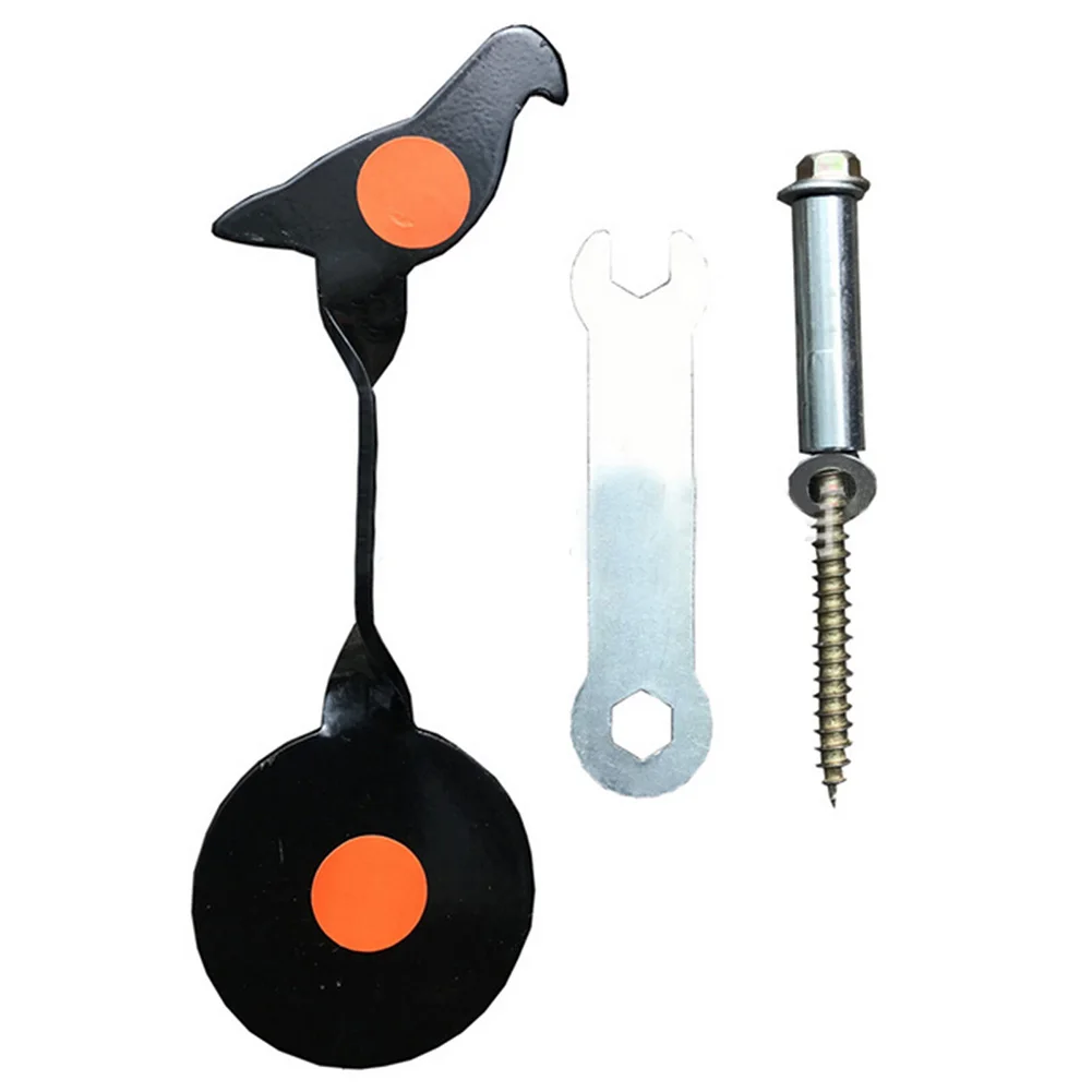 

Shooting Target Thin Portable Gaming Side Embed Plinking Spinner Screwed Type Training Simplified Metal Bird Shaped Easy Install