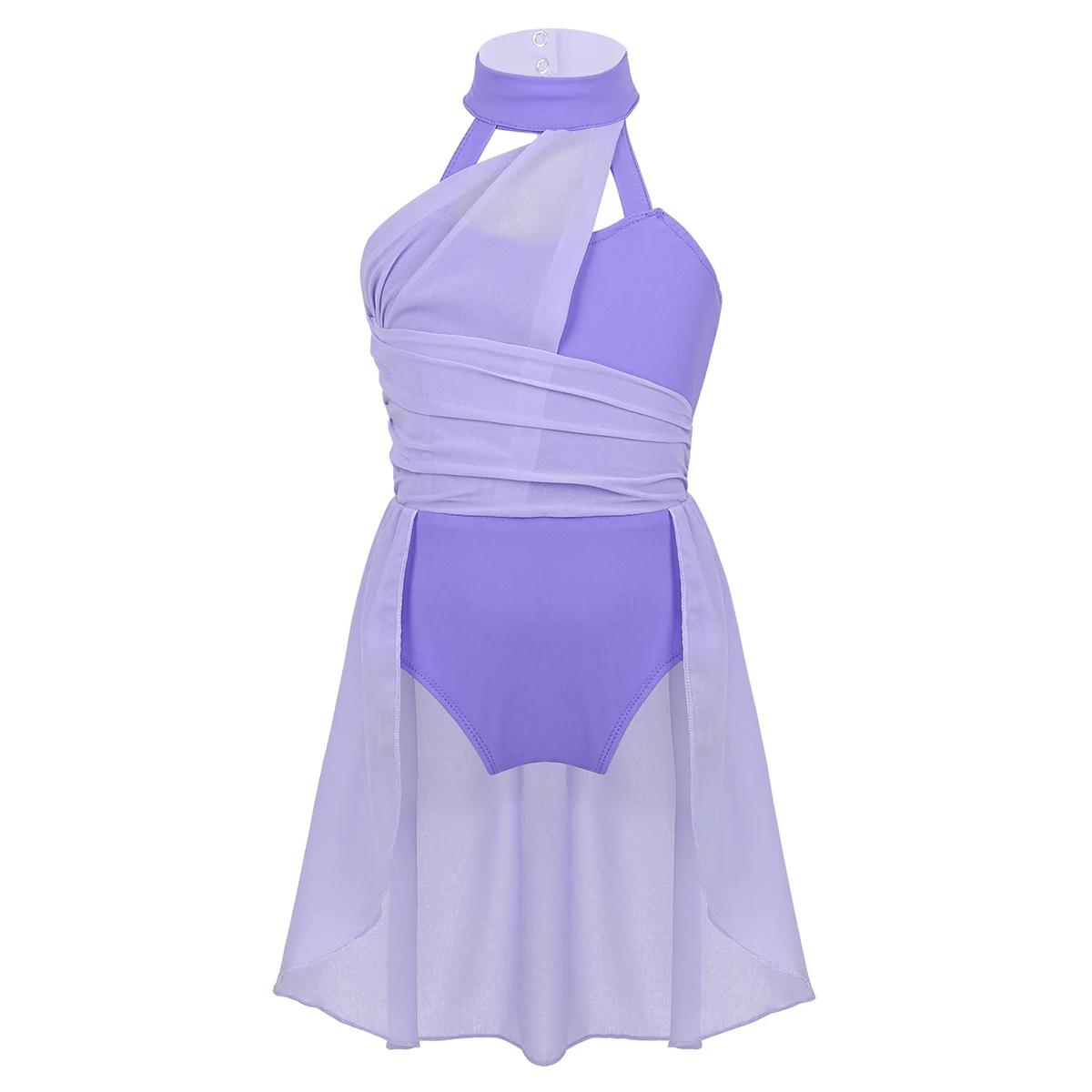 thumbnail image 1 of Vestido de patinaje sobre hielo para niñas, trajes de baile de salón, leotardo de gimnasia, ropa de baile lírica contemporánea, 1 of 5