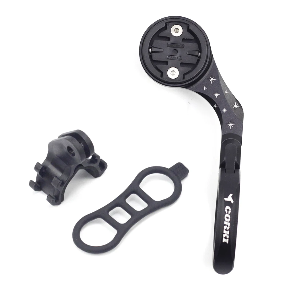 black for garmin Велосипедный передний компьютерный держатель для Garmin edge 1030 IGPSPORT WAHOO Gopro Hero, держатель для фар на руль, крепление для компьютеров - Цвет: black for garmin